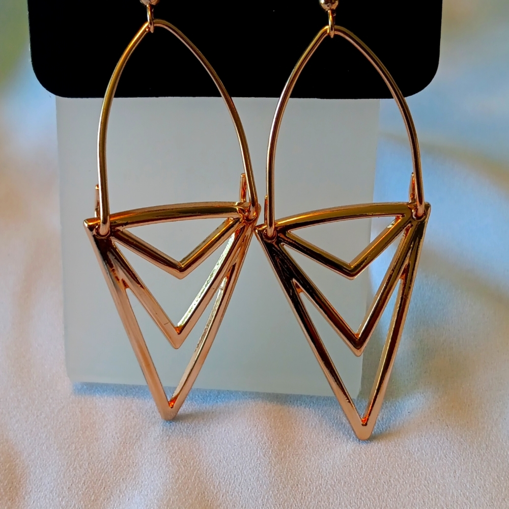 PAPARAZZI  GOLDtone "Proceed With Caution"  Earrings